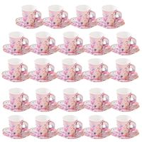 Talking Tables 24 Count Blossom Party Paper Tea Cups 3" Pink and Gold