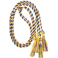 Whaline 2 Pack Graduation Honor Cords, Bicolor Braided Honor Cords with Tassels for Grad Days and Graduates Photography (Gold&Blue, Gold&Purple)