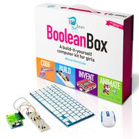 Boolean Box Build a Computer Science Kit for Kids | Includes Electronics, Coding, Animation and Lessons in Scratch, Minecraft, Python | Ages 8 and Up