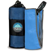 Youphoria Outdoors Microfiber Quick Dry Travel Towel - Ideal Fast Drying Towels for Travel, Camping, Beach, Backpacking, Gym, Sports, and Swimming - Ultra Light, Fast Drying and Absorbent - 3 Sizes