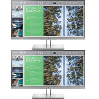 HP EliteDisplay E243 23.8-Inch Screen LED-Lit 2-Pack Monitor Silver (1FH47A8#ABA)