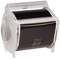 Brady 76647 GlobalMark 100' Length x 4" Width, B-569 Hi-Performance Polyester, Black Tape