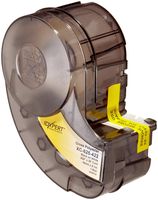 Brady XC-625-422 Idxpert 19" Width x 0.625" Height, B-422 Permanent Polyester, Gloss Finish Black on White Label (30 feet Roll per Cartridge)