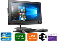 Lenovo ThinkCentre M800Z 21.5 in HD+ All-in-One Desktop Computer, Intel Quad Core i5-6500-3.2 GHz, 16GB RAM, 256GB SSD HDD, USB 3.0, DVDRW, DiaplayPort, RJ-45, Windows 10 Professional (Renewed)