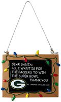 Green Bay Packers Resin Chalkboard Sign Ornament