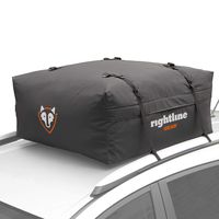 Rightline Gear Range Jr Car Top Carrier, 10 cu ft Sized for Compact Cars, Weatherproof +, Attaches With or Without Roof Rack