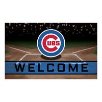 FANMATS 21913 Team Color Crumb Rubber Chicago Cubs Door Mat