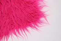 Faux Mongolian Fur Photography Prop, Newborn Prop, Basket Stuffer, Layering Blanket, Rug (Small, 18"x20", Fuchsia)