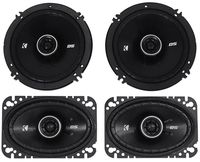 Package: Pair of Kicker 43DSC4604 120 Watt 4x6 2-Way Car Stereo Speakers + Pair of Kicker 43DSC6504 6.5" 240 Watt 2-Way Coax Car Stereo Speakers