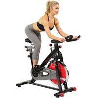 Sunny Health & Fitness SF-B1002 Belt Drive Indoor Cycling Bike, Grey
