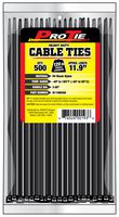 Pro Tie B11HD500 11.9-Inch Heavy Duty Standard Cable Tie, UV Black Nylon, 500-Pack