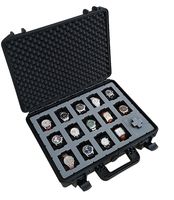 MC-CASES Watch Travel Case for up to 14 Watches - Waterproof - Dustproof - Lockable - Made in Germany