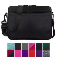 Kroo 10-11 Inch Laptop Sleeve Tablet Bag, Water Resistant Neoprene Notebook Computer Carrying Cover for Apple MacBook, Microsoft Surface, Chromebook (Black)