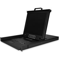 StarTech.com RKCONS1716K 16 Port Rackmount KVM Console - 17 Inch Display - 1U VGA KVM Console. Black