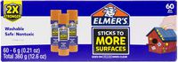 Elmer's Extra Strength School Glue Sticks, Washable, 6 Gram, 60 Count