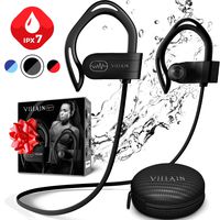 [2020 Edition] Wireless Workout Bluetooth Headphones for Running and Gym - Best Sport Earbuds for Men & Women - Waterproof IPX7 Sports Earphones - Noise Cancelling Headset for iPhone & Android