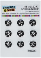 Graphics and More Nautical Star Black Home Button Stickers Fits Apple iPhone 4/4S/5/5C/5S, iPad, iPod Touch - Non-Retail Packaging - Clear
