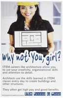 Poster #404 STEM Classroom Poster Motivates Girls to Care About Architecture Career, Part of Series
