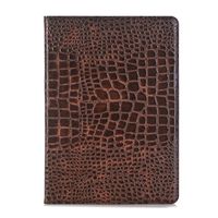TechCode iPad Case for iPad Pro 9.7, Folio Case Cover Book Stand Premium PU Leather Screen Protector Tablet Cover with Card Slots Sleep Wake Up for Apple iPad Pro 9.7 Inch 2016 Release-Brown