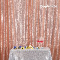 Rose Gold PartyDelight Sequin Backdrop, Booth Photography, 7x7 Ft