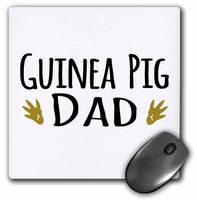 3D Rose"Guinea Pig DadFor Pet OwnersCavy Rodent Family PetsWith Brown Paw PrintsFootprints" Matte Finish Mouse Pad - 8 x 8" - mp_154018_1