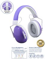 Kids Ear Protectors Earmuffs Toddler Ear Protection and Headphones 2 in 1 Noise Reduction and Headphones for Kids Ultra Lightweight Adjustable Safe Sound Great for Concerts Shows and More