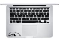 Dog Sleeping Trackpad Keyboard Macbook Laptop Decal Sticker