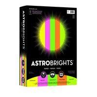 Wausau Astrobrights Writing Paper, 8.5 X 11 Inches, Neon Assortment, 500 Count (20270)