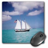 3dRose LLC 8 x 8 x 0.25 Inches Mouse Pad, Serene Sailboat on Beautiful Ocean (mp_22277_1)