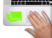 #2 Home Washington State Name Keypad Computer Laptop Symbol Decal Family Love Car Truck Sticker Window (Lime Green)
