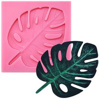 Funshowcase Tropical Palm Leaf Beach Holiday Beach Party Fondant Silicone Mold for Sugarcraft, Cupcake Topper, Jewelry Making, Polymer Clay Crafting Projects