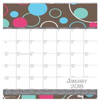 House of Doolittle 2018 Monthly Wall Calendar, Bubble Luxe, 12 x 12", January - December (HOD340-18)