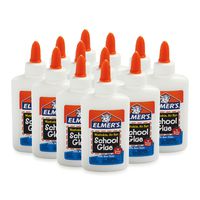 Elmer's Liquid School Glue, Washable, 4 Ounces Each , 12 Count - Great for Making Slime