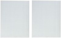School Smart Graph Paper Pad with Chipboard Back, 8-1/2 x 11 Inches, 1/4 Inch Rule, White (2 X Pack of 12)