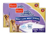 Hartz Home Protection Lavender Scented Odor Eliminating Gel Dog Pads - 140 Count