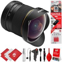 Opteka 6.5mm f/3.5 HD Aspherical Fisheye Lens & Removable Hood for Canon EOS 80D, 77D, 70D, 60D, 7D, 6D, 5D, 7D Mark II, T7i, T6s, T6i, T6, T5i, T5, SL1 & SL2 Digital SLR Cameras
