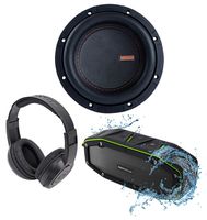 Memphis Audio MOJO MJM644 6.5 inch 1400 Watt Competition Subwoofer+Speaker+Headphones