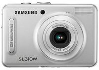 Samsung SL-310W 13.6MP Digital Camera with 3.6x Wide Angle Optical Image Stabilized Zoom (Silver)