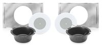 Atlas Sound SD72W-KIT In-Ceiling Speaker Bundle with Installation Hardware (2 Pack)