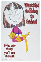 Poster #63 Elementary School Poster Teaches What to Bring to School