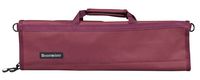 Messermeister 8-Pocket Heavy Duty Nylon Padded Knife Roll, Luggage Grade and Water Resistant, Burgundy