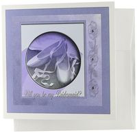 3dRose Bridesmaid Wedding Shoes Lavender - Greeting Cards, 6 x 6 inches, set of 6 (gc_22467_1)