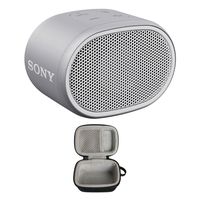 Sony XB01 Extra Bass Portable Bluetooth Speaker (White) with Hard Travel Case ( includes zipper and strap)