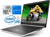 HP 14" HD Laptop, Intel Core i5-1035G4 Upto 3.70GHz, 32GB RAM, 512GB SSD, HDMI, Card Reader, Wi-Fi, Bluetooth, Windows 10 Pro