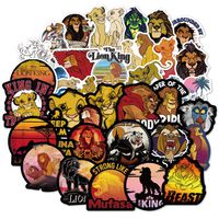 50 Pcs Cartoon The Lion King Simba Stickers for Laptop Water Cup Motorcycle Bicycle Skateboard Luggage Decal Graffiti Patches