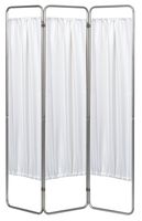 Omnimed 153093-10 Economy Privacy Screen with Vinyl Panels, White, 3 Section