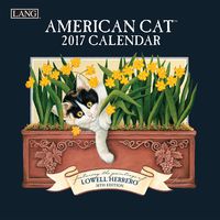 Lang 2017 American Cat Mini Wall Calendar, 7 x 14 inches (17991079235)