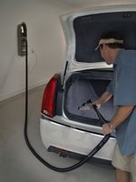 GarageVac GH120-E Black Wall Mounted Garage Vacuum with Accessory