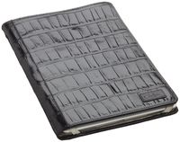 Cole Haan Hand-Stained Patent Leather Croco Print Kindle DX Cover (Fits 9.7" Display, Latest and 2nd Generation Kindle DXs), Dark Brown