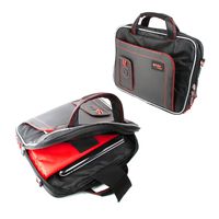DURAGADGET Black & Red Water Resistant Tablet Case with Accessory Storage - Suitable for Samsung Galaxy Tab 4 10.1 & Samsung Galaxy Tab 4 8.0
